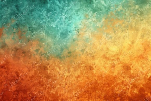 Abstract Color Blaze: Fire Meets Serenity in Design