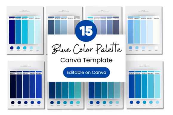Blue Color Palette with Hex Codes: Your Branding Foundation