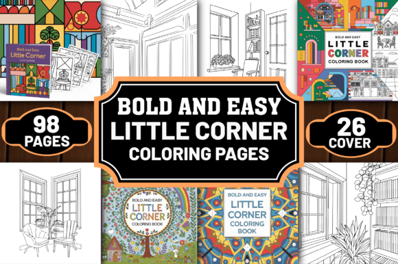 Bold and Easy Little Corner Color Pages: A Designer’s Take
