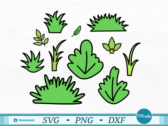 Breathe Life into Your Designs with Cartoon Bushes and Leaves Color