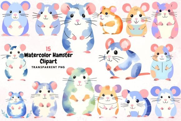Bringing Whimsy to Your Projects with Watercolour Hamster Clipart PNG