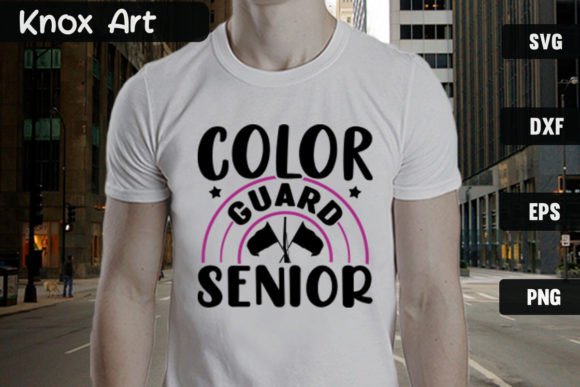 Celebrate Seniority: Color Guard Senior SVG Cut File Design