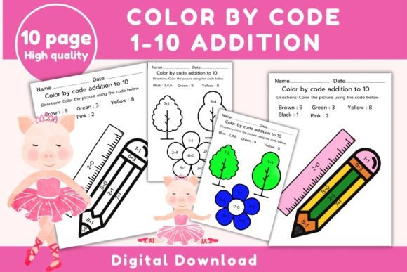 Color by Code 1-10 Addition: A Fun and Educational Tool