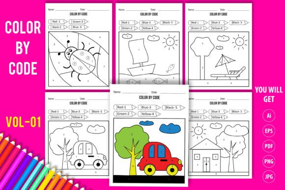 Color by Code Worksheet for Kids: A Creative Educational Tool