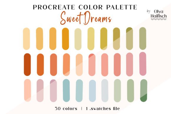 Cute Fairy Procreate Color Palette: A Springtime Dream