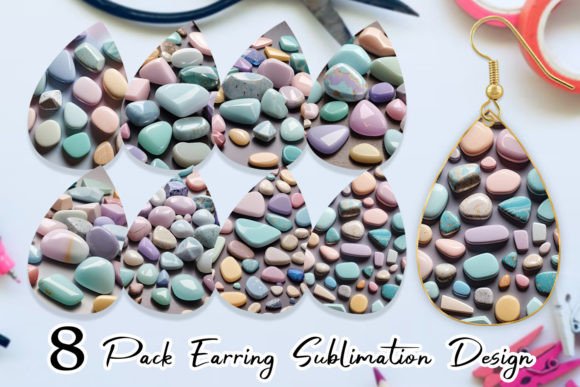 Elevate Your Craft Projects with Earring Stones Pastel Color