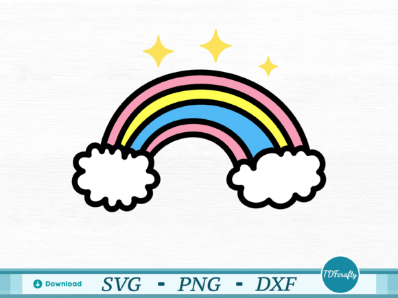 Infuse Your Projects with Vibrant Cartoon Rainbow Color
