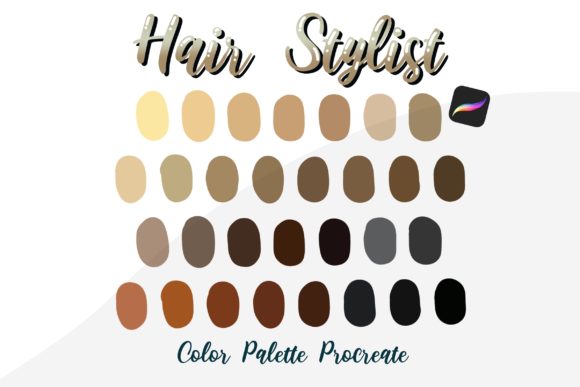 Mastering Digital Hair Art with the Hair Stylist Procreate Color Palette