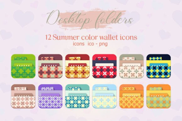 Summer Color Wallet Icons: A Fresh Take on Desktop Customization