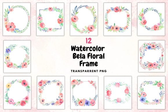 The Organic Allure of the Watercolour Bela Floral Frame
