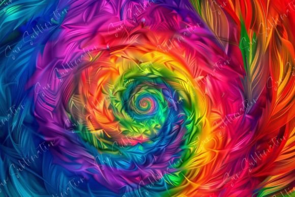 Vibrant Color Swirl: Energy in Every Pixel