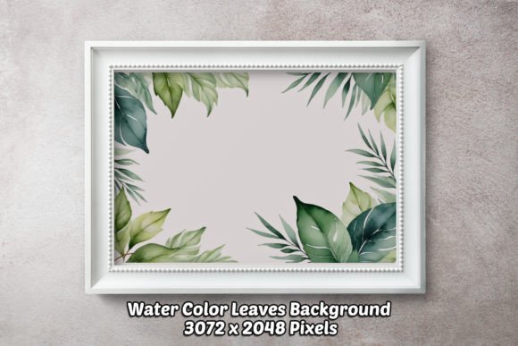 Water Color Leaves Background 03: A Designer's Organic Asset