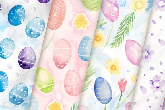 Watercolour Easter Paper Egg & Flowers: A Fresh Take on Spring Design